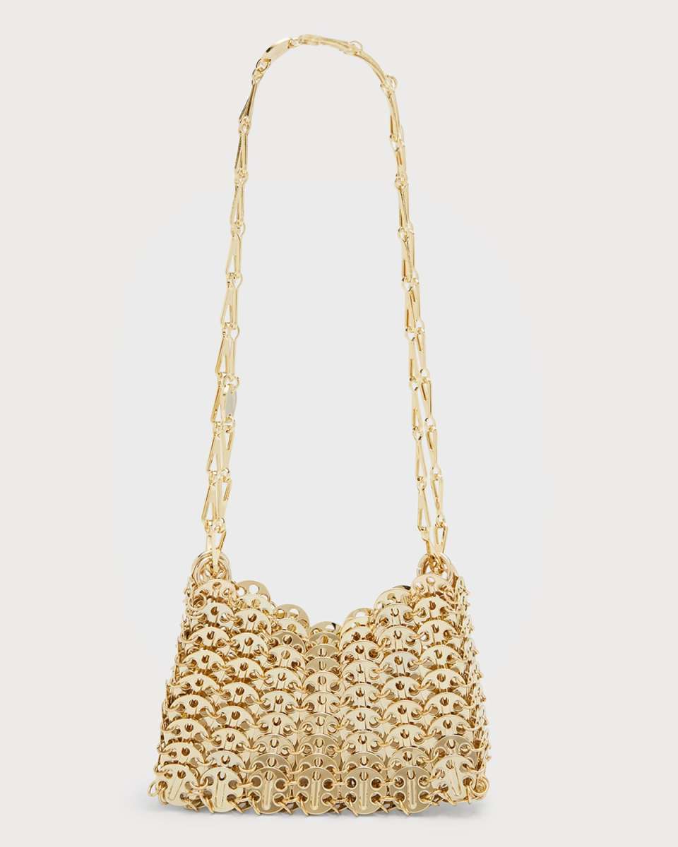 Iconic Mini Brass Link Chain Shoulder Bag